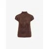 Soft Goat Mocha-coloured Brushed Cashmere Sweater