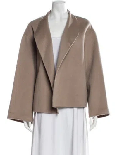 Pre-owned Soft Goat Wool Blazer In Neutral