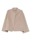 Soft Goat Wool Cape In Pattern