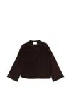 Soft Goat Wool Cape In Brown