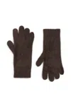 Soft Goat Wool Gloves In Brown