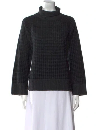 Pre-owned Soft Goat Wool Turtleneck Sweater In Black