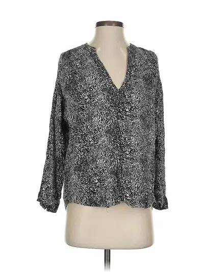 Pre-owned Soft Joie 3/4 Sleeve Blouse In Black