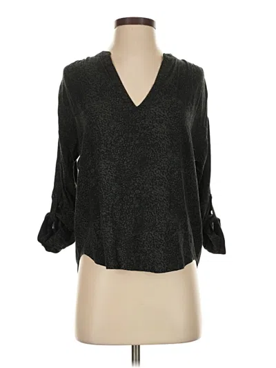Pre-owned Soft Joie 3/4 Sleeve Blouse In Black