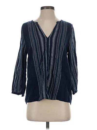 Pre-owned Soft Joie 3/4 Sleeve Blouse In Blue