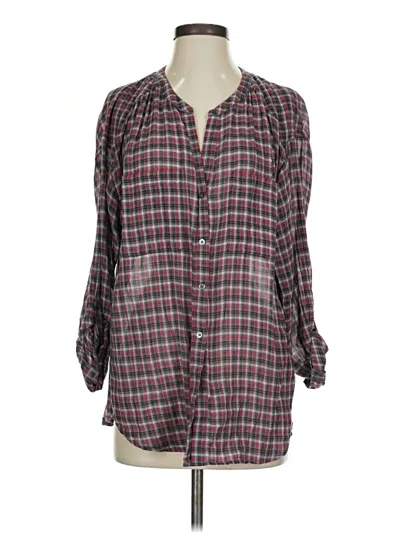 Pre-owned Soft Joie 3/4 Sleeve Blouse In Gray