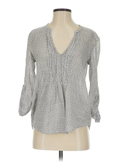 Pre-owned Soft Joie 3/4 Sleeve Blouse In Gray
