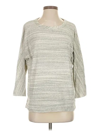 Pre-owned Soft Joie 3/4 Sleeve Top Gray Boatneck Tops