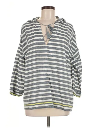 Pre-owned Soft Joie 3/4 Sleeve Top Gray Cowl Neck Tops
