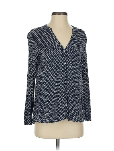 Pre-owned Soft Joie Long Sleeve Blouse In Blue
