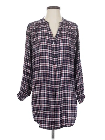 Pre-owned Soft Joie Long Sleeve Blouse In Blue