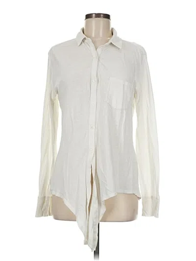 Pre-owned Soft Joie Long Sleeve Blouse In Ivory