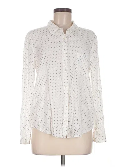 Pre-owned Soft Joie Long Sleeve Blouse In Ivory