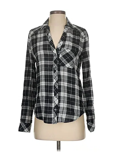Pre-owned Soft Joie Long Sleeve Button Down Shirt In Black