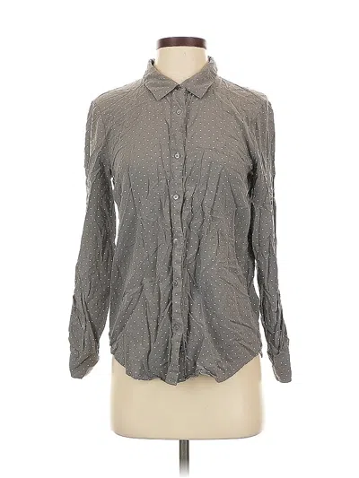 Pre-owned Soft Joie Long Sleeve Button Down Shirt In Gray