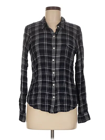 Pre-owned Soft Joie Long Sleeve Button Down Shirt In Gray