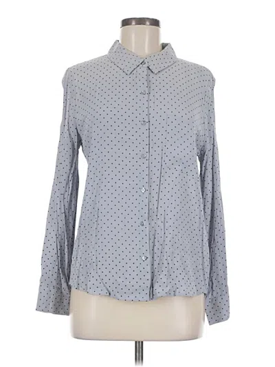 Pre-owned Soft Joie Long Sleeve Button Down Shirt In Gray