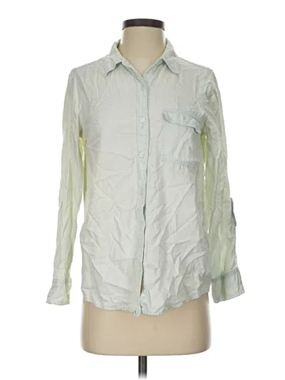 Pre-owned Soft Joie Long Sleeve Button Down Shirt In Green