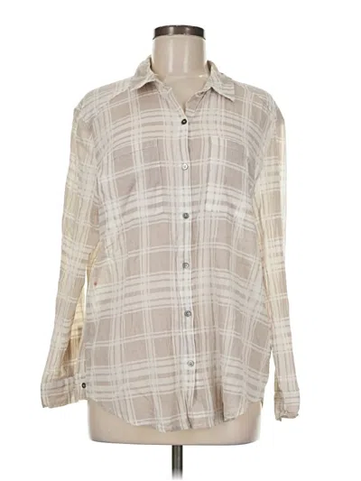 Pre-owned Soft Joie Long Sleeve Button Down Shirt In Ivory