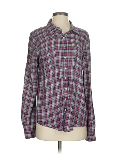 Pre-owned Soft Joie Long Sleeve Button Down Shirt In Purple