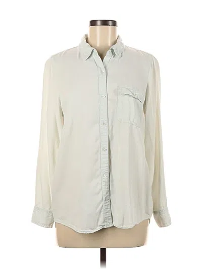 Pre-owned Soft Joie Long Sleeve Button Down Shirt In White
