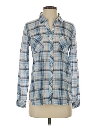 Pre-owned Soft Joie Long Sleeve Polo Shirt In Blue