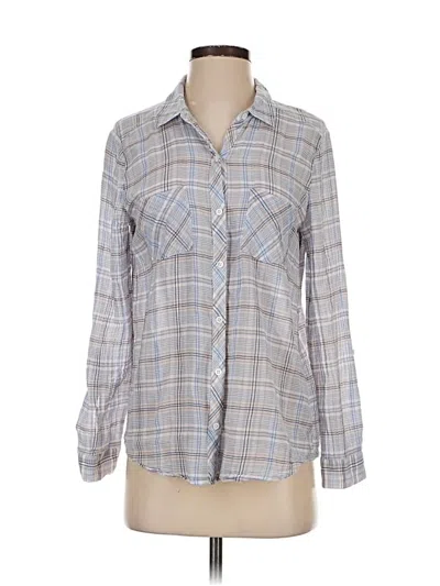 Pre-owned Soft Joie Long Sleeve Polo Shirt In Gray