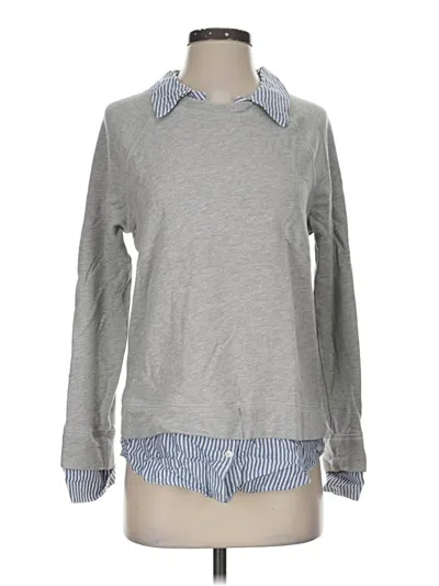 Pre-owned Soft Joie Long Sleeve Polo Shirt In Gray