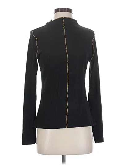 Pre-owned Soft Joie Long Sleeve Top Black Turtleneck Tops