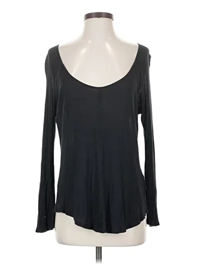 Pre-owned Soft Joie Long Sleeve T-shirt In Black