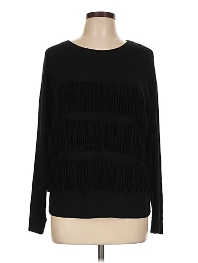 Pre-owned Soft Joie Long Sleeve T-shirt In Black