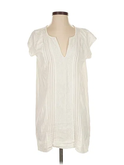 Pre-owned Soft Joie Short Sleeve Blouse In White