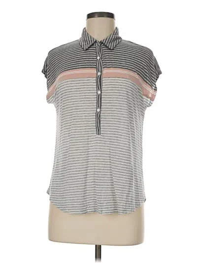 Pre-owned Soft Joie Short Sleeve Polo Shirt In Gray