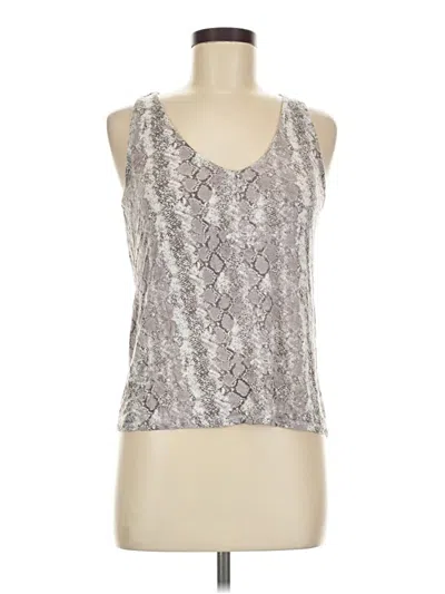 Pre-owned Soft Joie Tank Top Silver Halter Neckline Tops