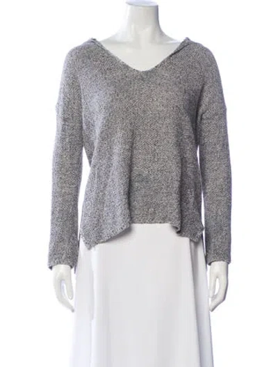 Pre-owned Soft Joie V-neck Sweater In Gray