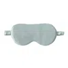 Soft Strokes Silk Green Pure Mulberry Aviator Style Silk Eye Mask Set Of Two In Italian Parsley In Green