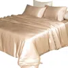 Soft Strokes Silk Neutrals Pure Mulberry Silk - Duvet Cover - Double Size - Beige In Beige/purple