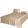 Soft Strokes Silk Neutrals Pure Mulberry Silk Seamless Flat Sheet - King - Beige In Beige/purple