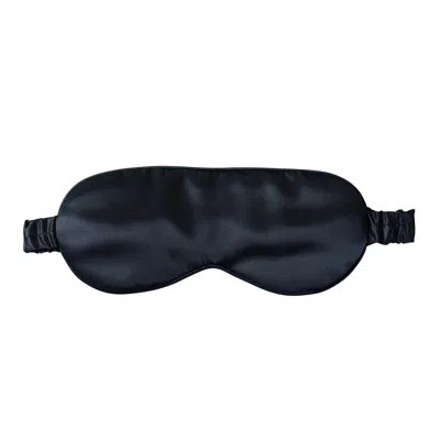 Soft Strokes Silk Pure Mulberry Silk Eye Mask Set Of Two In Black