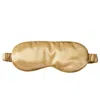 Soft Strokes Silk Pure Mulberry Silk Eye Mask Set Of Two In Gold In Gold