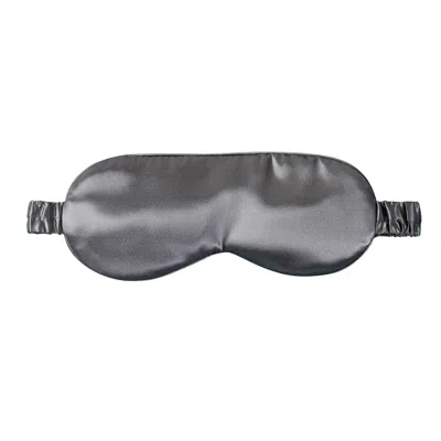 Soft Strokes Silk Pure Mulberry Silk Eye Mask Set Of Two In Grey