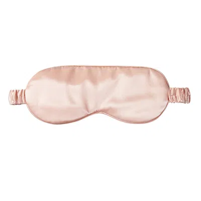 Soft Strokes Silk Pure Mulberry Silk Eye Mask Set Of Two In Rose Gold