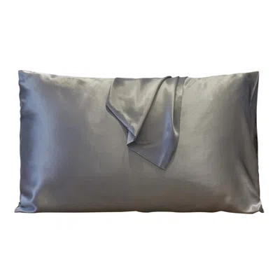 Soft Strokes Silk Pure Mulberry Silk Pillowcase - King Size - Grey