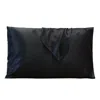 Soft Strokes Silk Pure Mulberry Silk Pillowcase - Standard Size - Black In Black