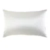 Soft Strokes Silk White Luxury Pure Mulberry Silk Pillowcase - King Size - Drape Collection Neutrals In Fleur De Sel In White