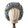 Soft Strokes Silk Women's Black Pure Mulberry Silk Double Layer Bonnet Film Noir