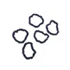 Soft Strokes Silk Women's Blue Pure Mulberry Silk Skinny Scrunchie Set Of Five In Navy In Blue