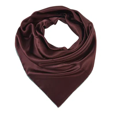 Soft Strokes Silk Women's Brown Pure Silk Scarf Olive Tree Solid Colour Collection Olive Purple Large