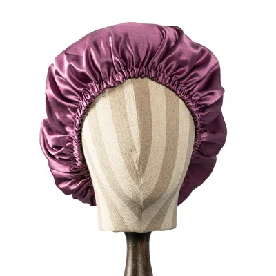Soft Strokes Silk Women's Green Pure Mulberry Silk Double Layer Bonnet Fig Tree