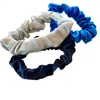 Soft Strokes Silk Women's Green Set Of Three Pure Mulberry Silk Mini Scrunchies Weekly Special Hair Ties Coastal Waves In Green